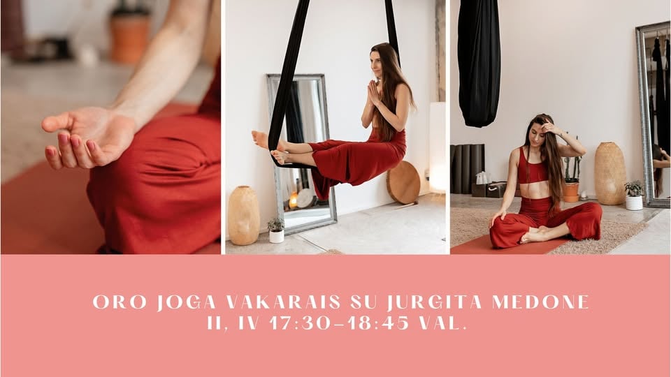 Yoga aérien pour les femmes avec Jurgita Medone