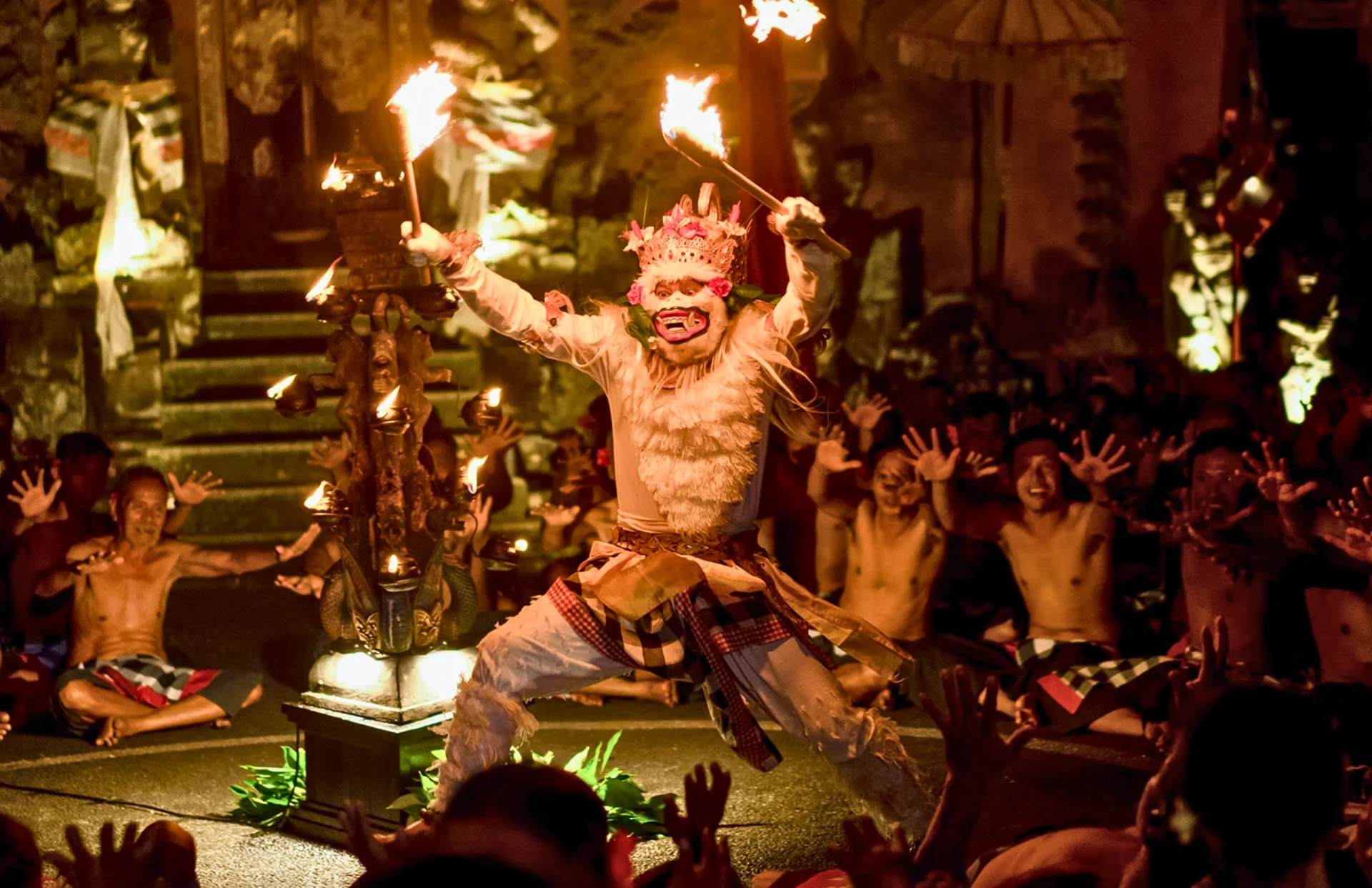 Danse du feu au Temple