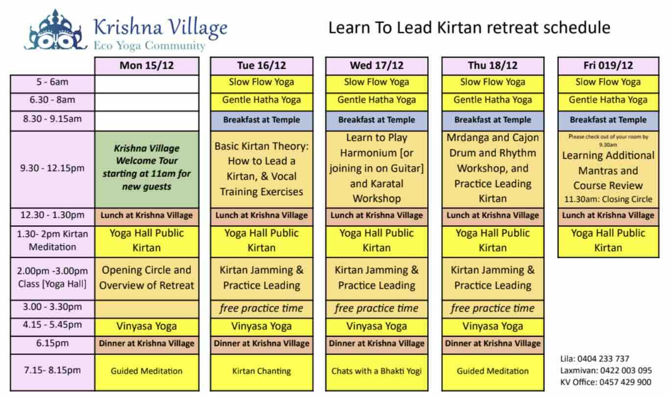Apprenez à diriger le Kirtan" Immersion