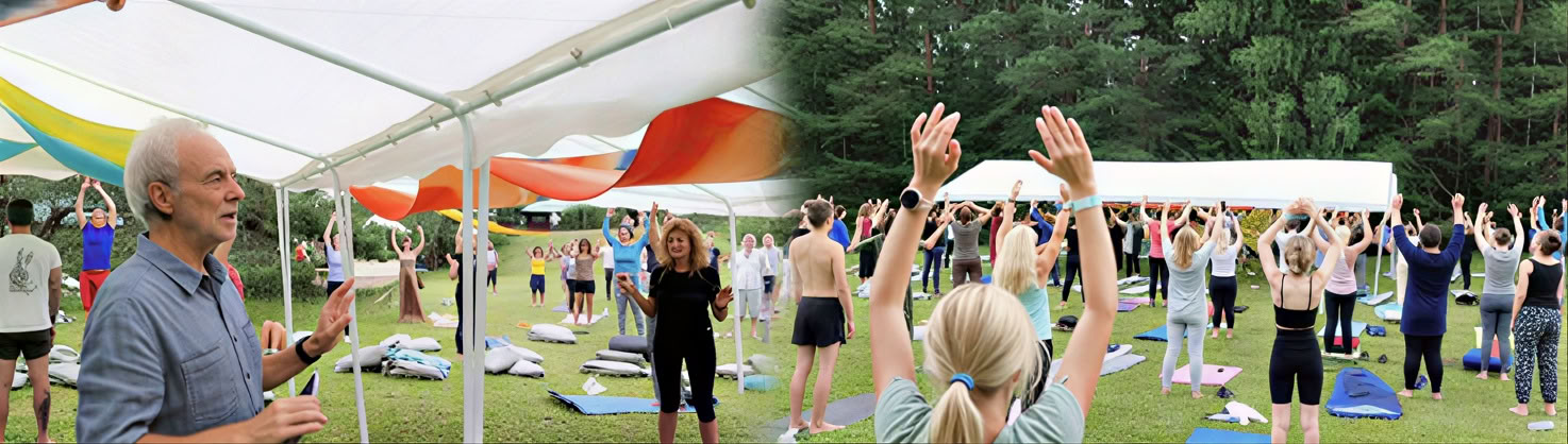 Ošo Dinaminė et méditations Au-delà de l’esprit. Au festival Mandala