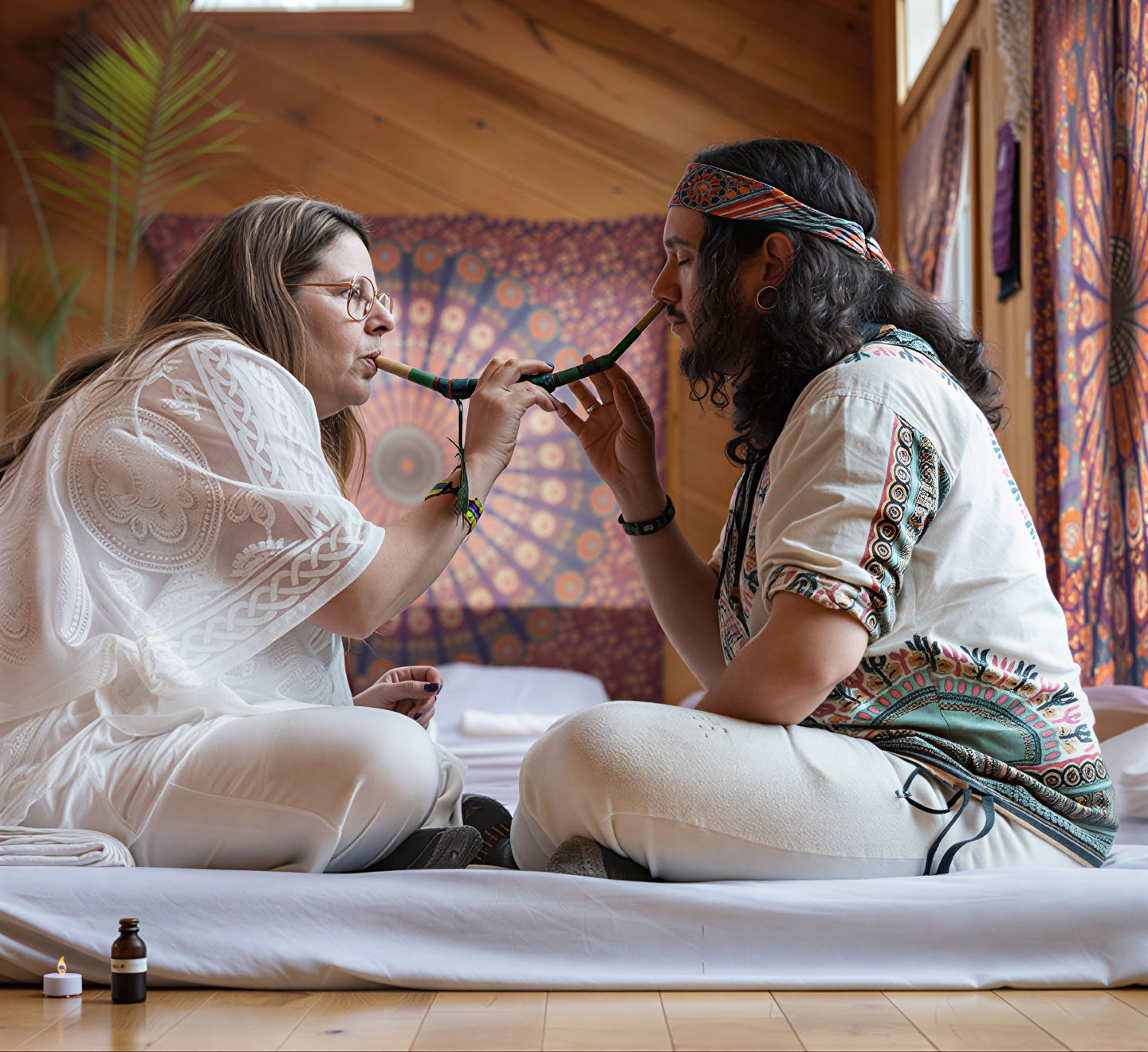 Retraite sacrée d'ayahuasca avec Leandro dans le Maine avec Leandro