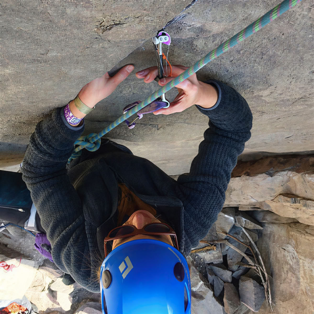 Cours d’escalade sur roche alpine