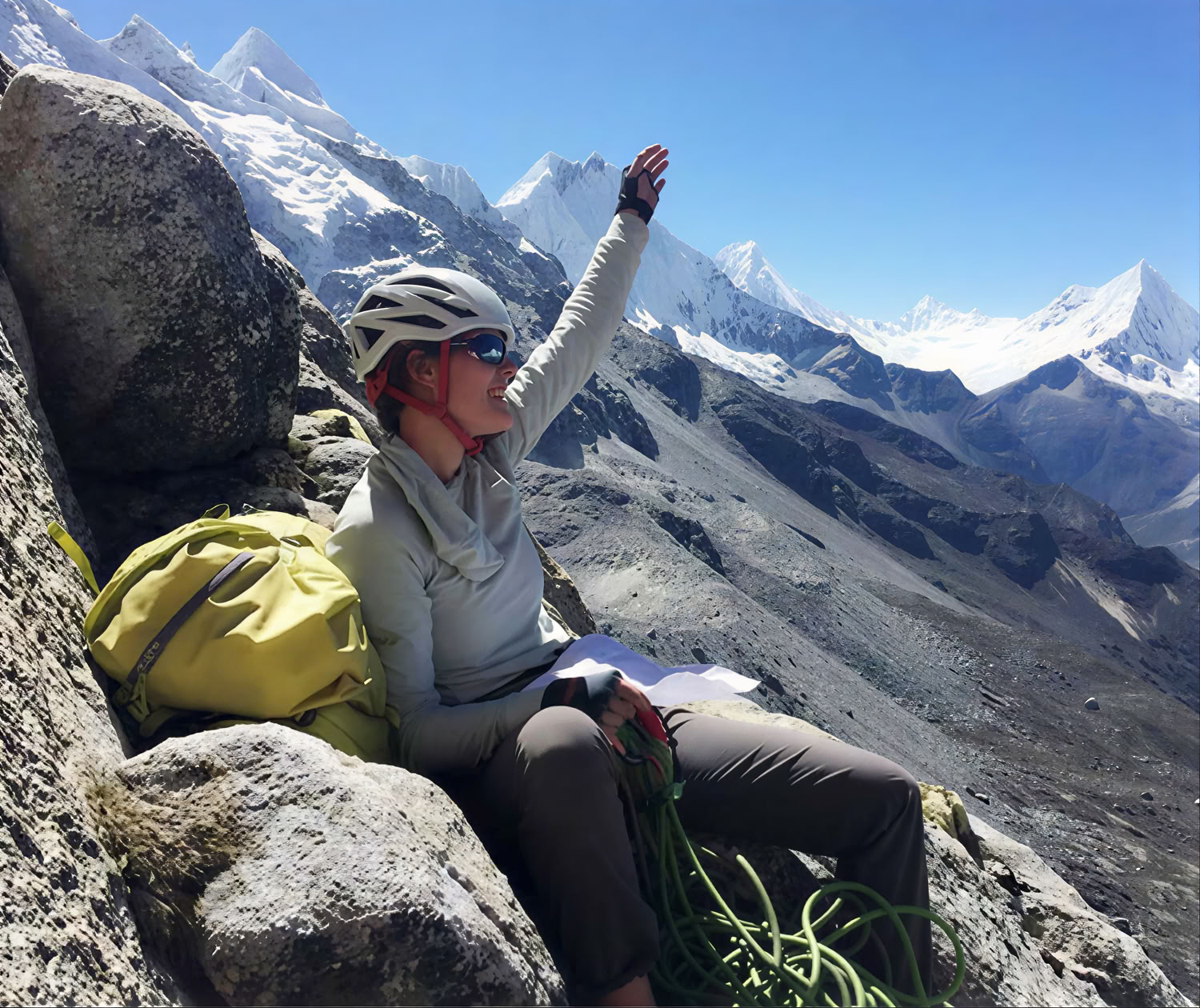 Cours d’escalade sur roche alpine