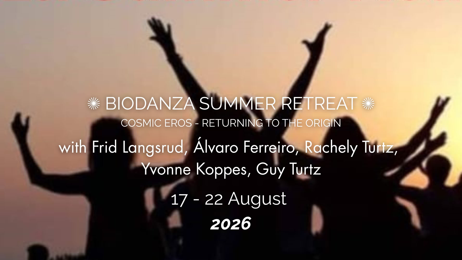 BIODANZA RETRAITE D’ÉTÉ
