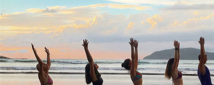 Yoga sur la plage & travail respiratoire