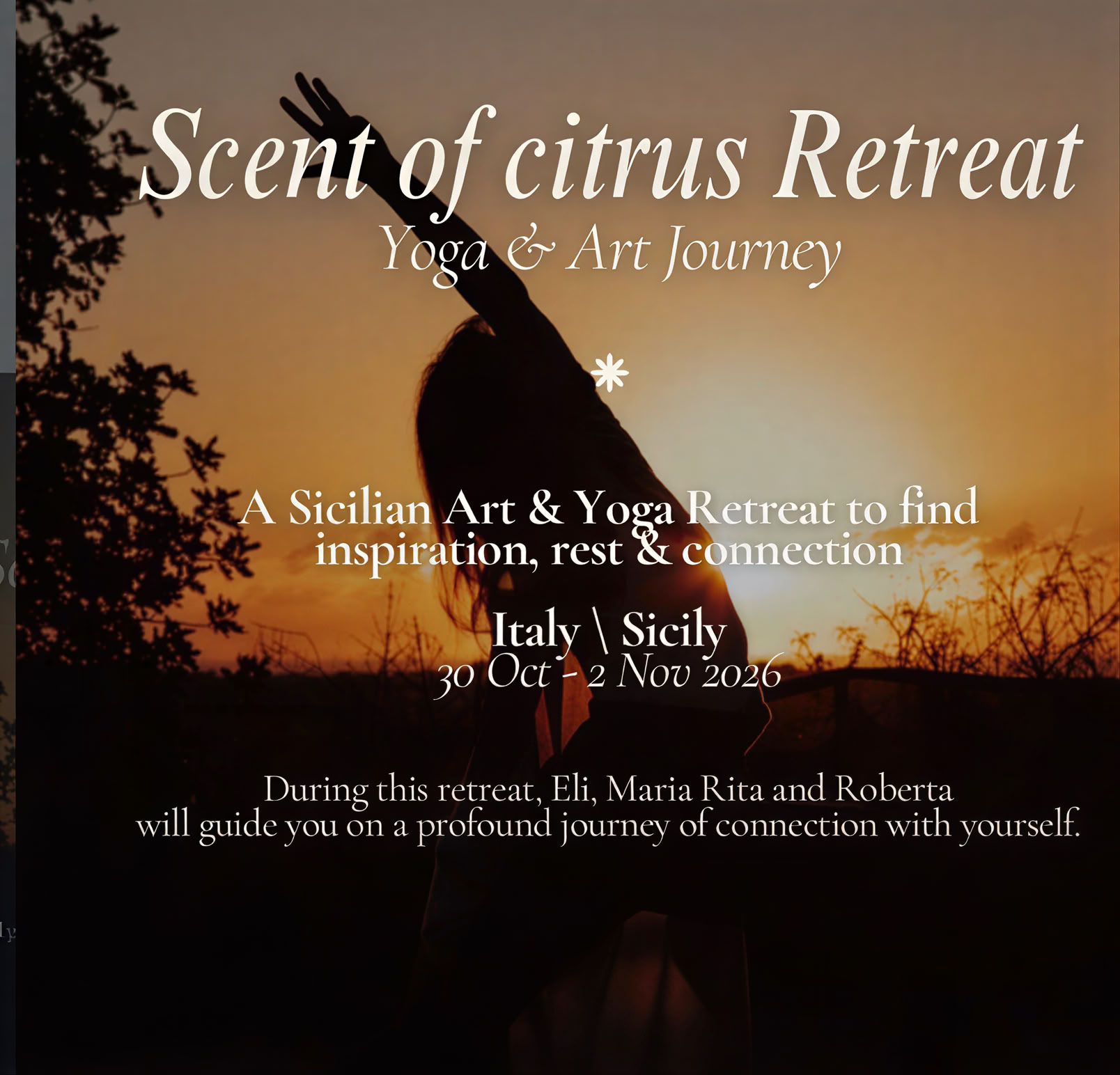 Scent of citrus Retraite – yoga&art jorney