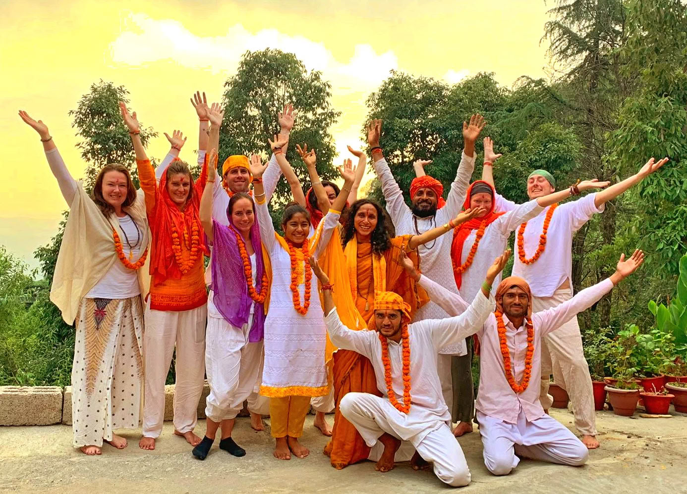 Formation de professeurs de yoga en Inde