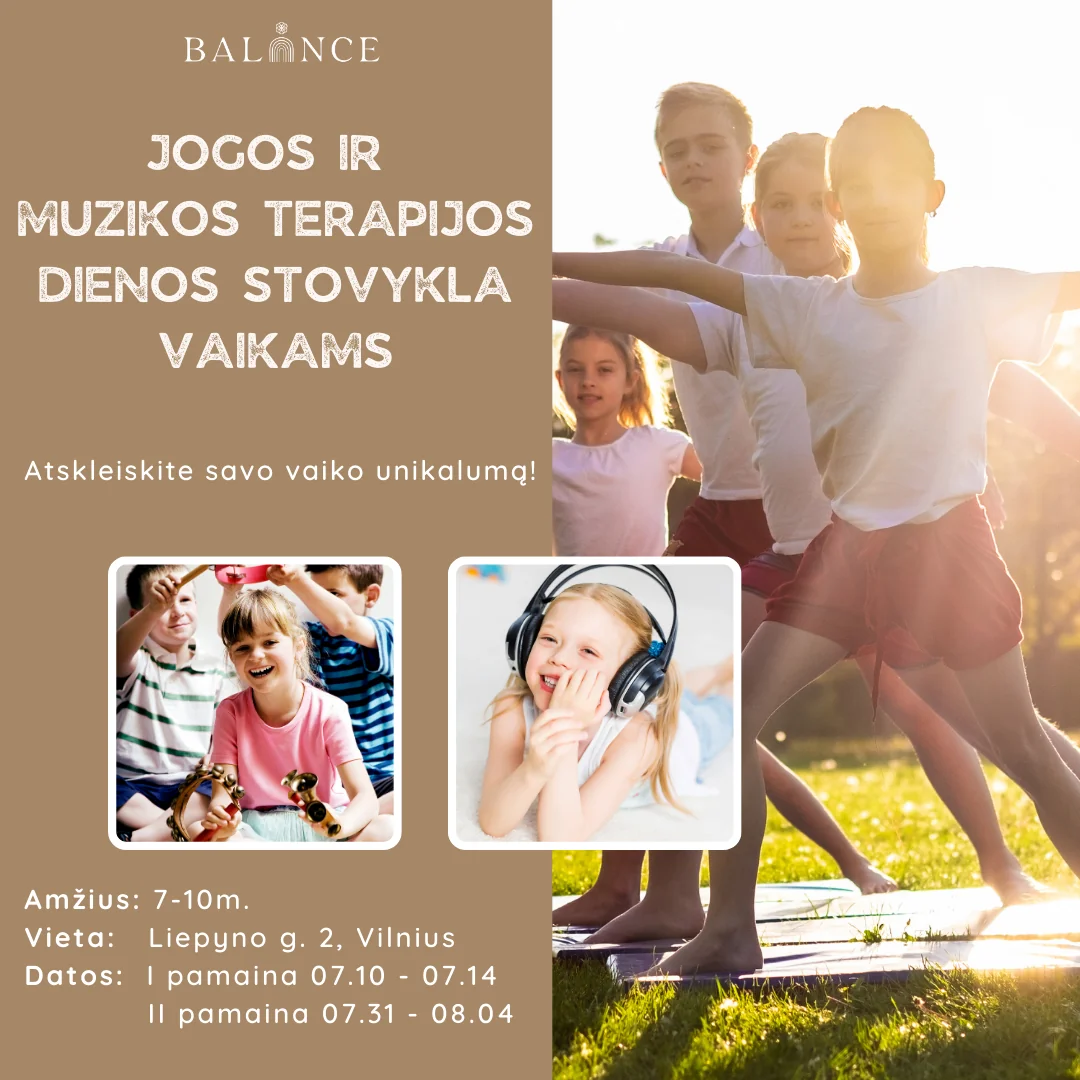 Camp de jour de yoga et de musicothérapie pour enfants – 07.31 - 08.04 (Kotryna et Laura)