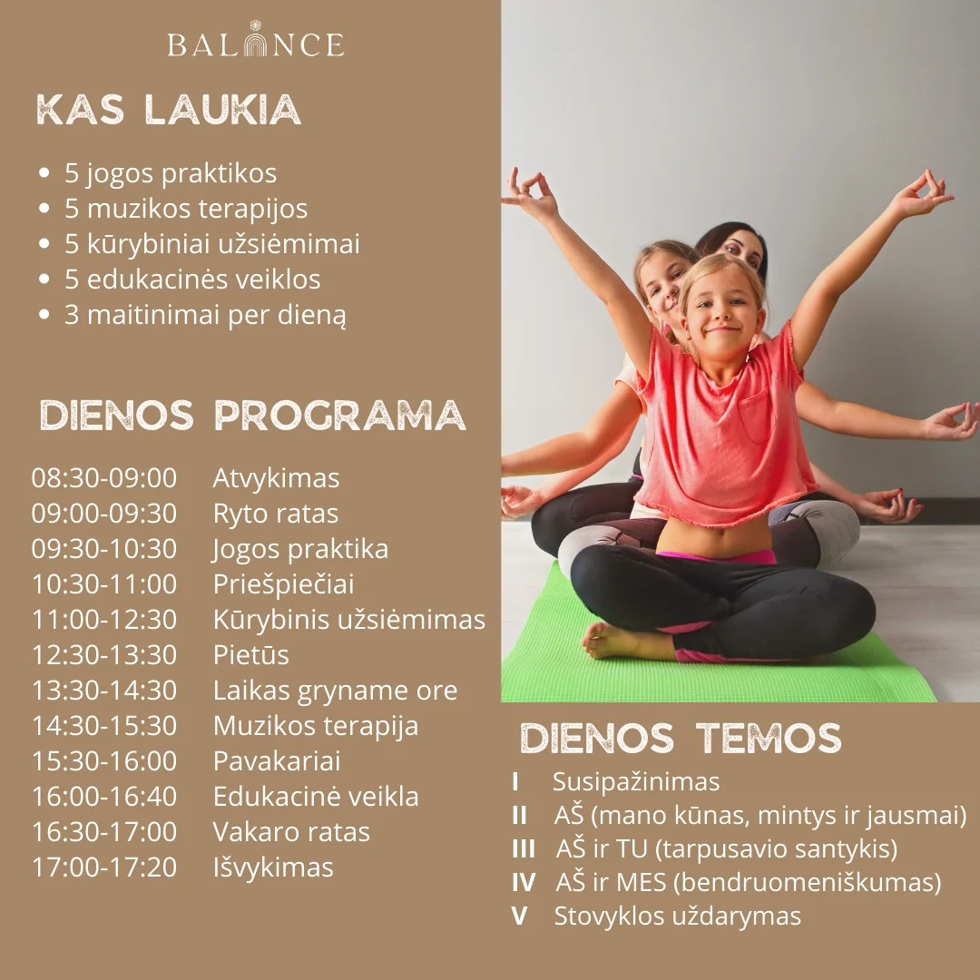 Camp de jour de yoga et de musicothérapie pour enfants – 07.31 - 08.04 (Kotryna et Laura)