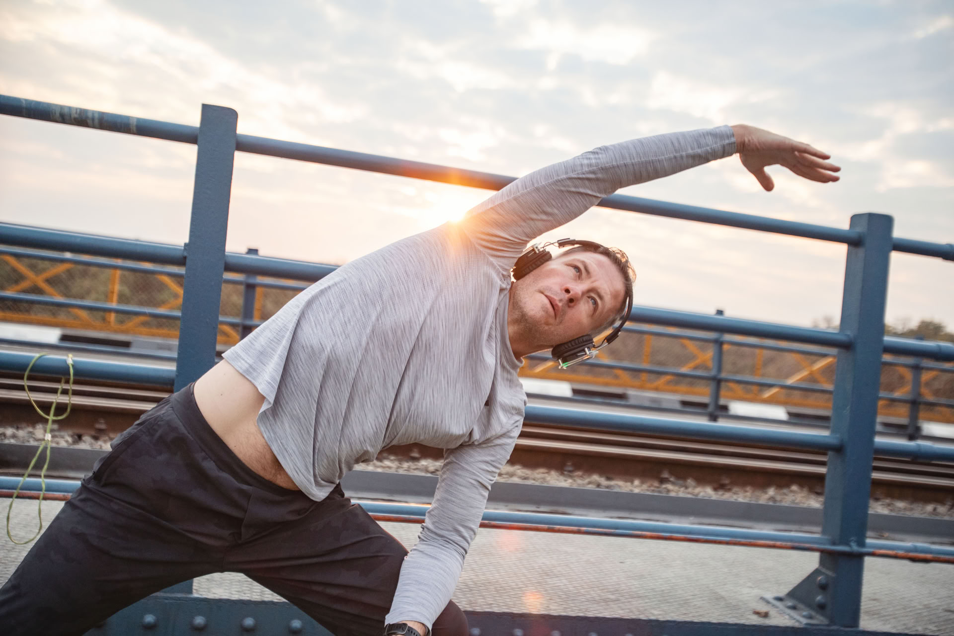Yoga sur le pont