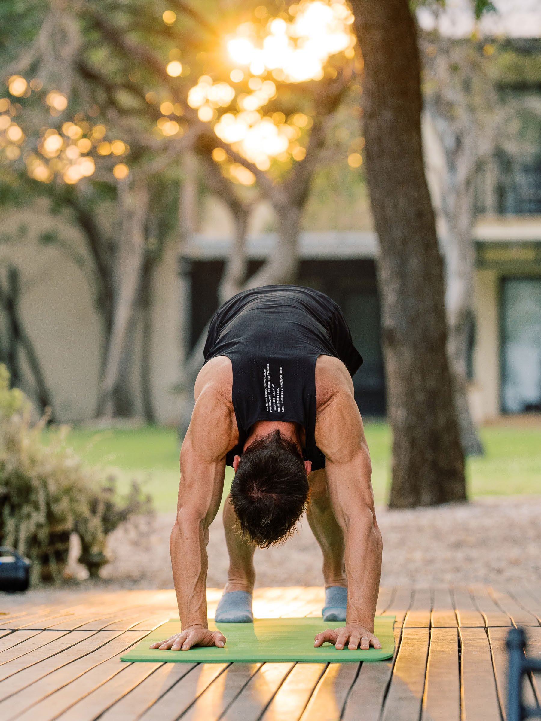 Yoga sur le pont