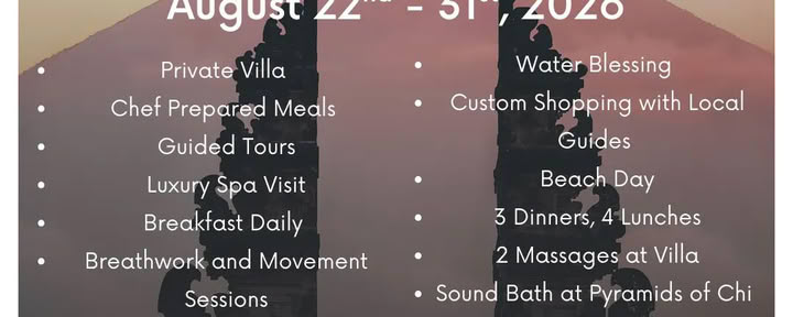 Voyage à Bali - 22 au 31 août 2026