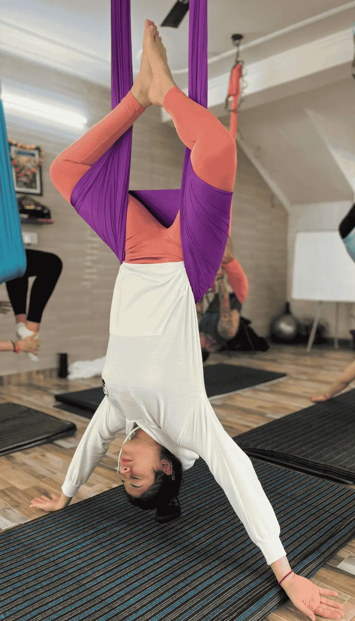 10 jours de formation de professeur de yoga aérien à Rishikesh