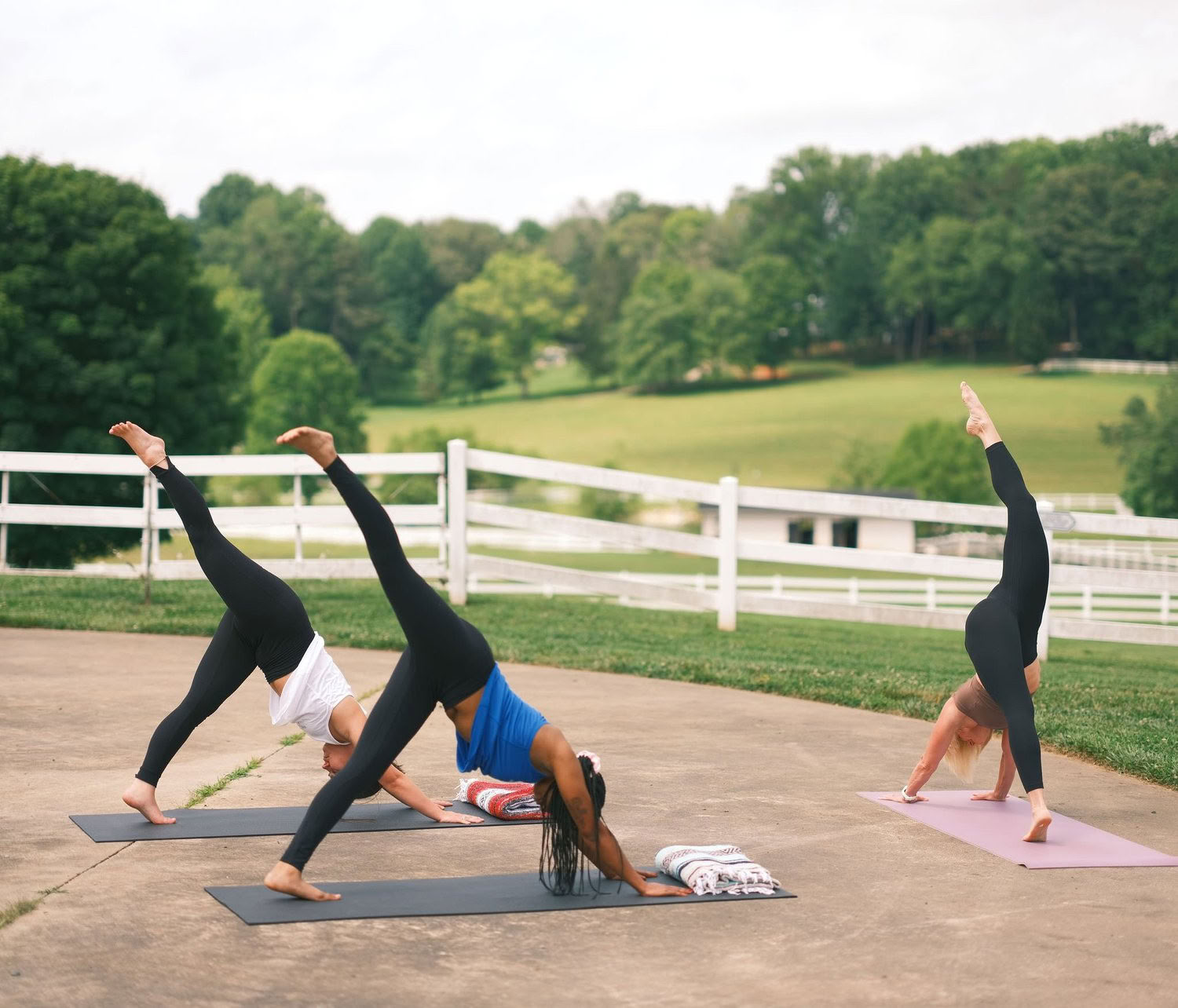 Saturday Sunrise Yoga Flow avec Kelly Flowers — The Horse Shoe Farm Boutique Resort près de Asheville, NC | Dining & Spa