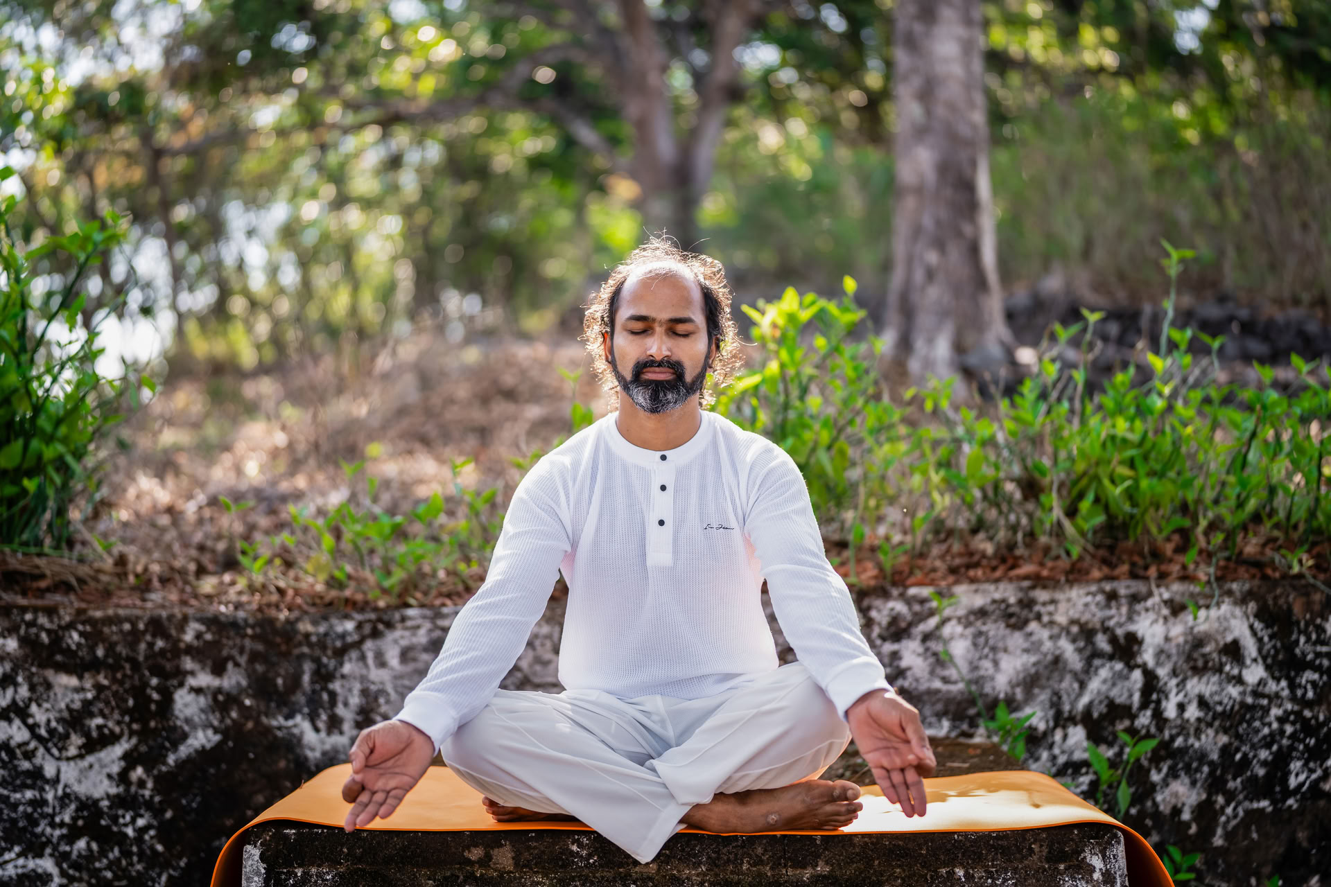 Cours de yoga au Kerala