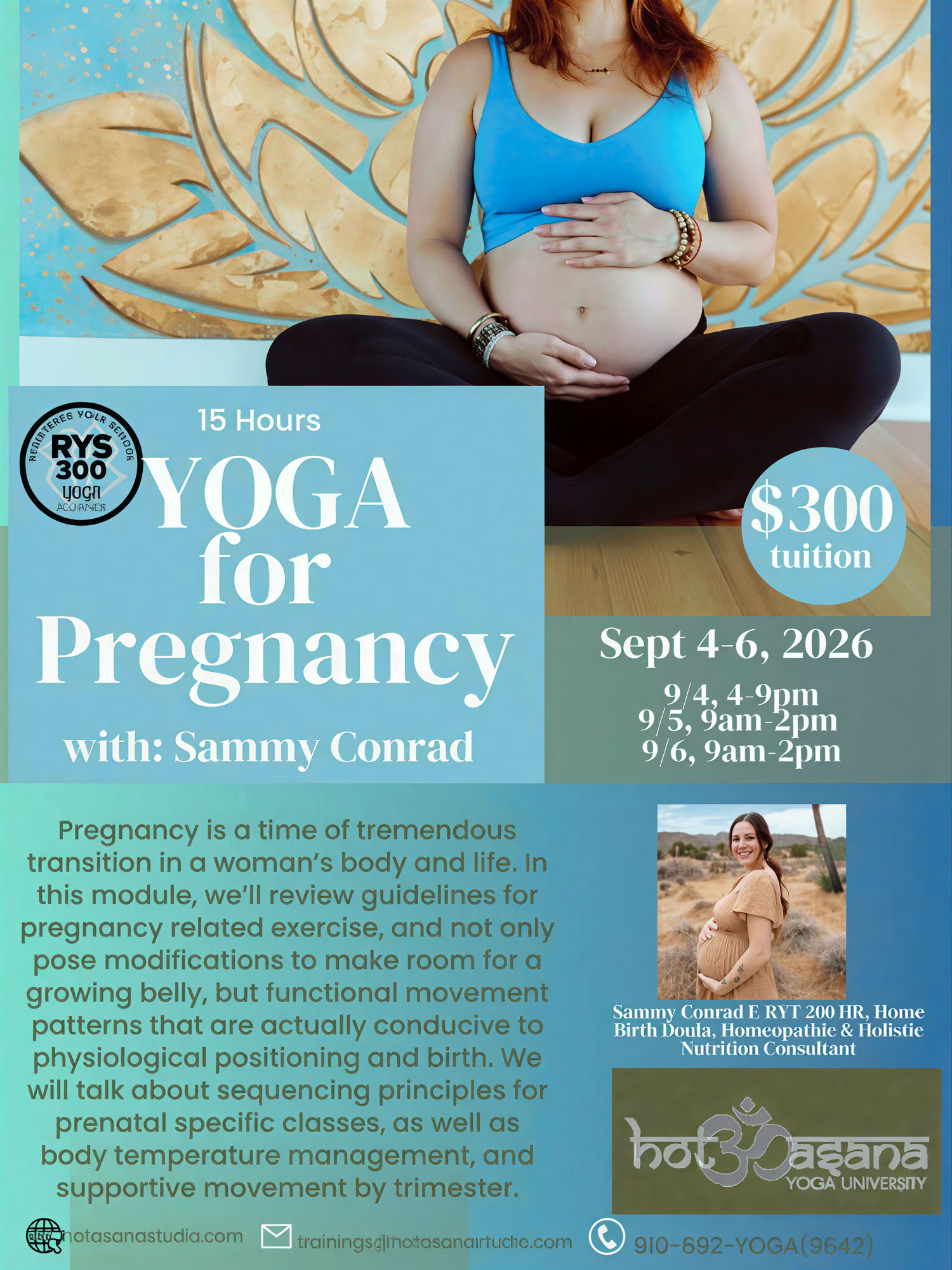 15 Heures | Formation de Professeur de Hot Yoga | Southern Pines