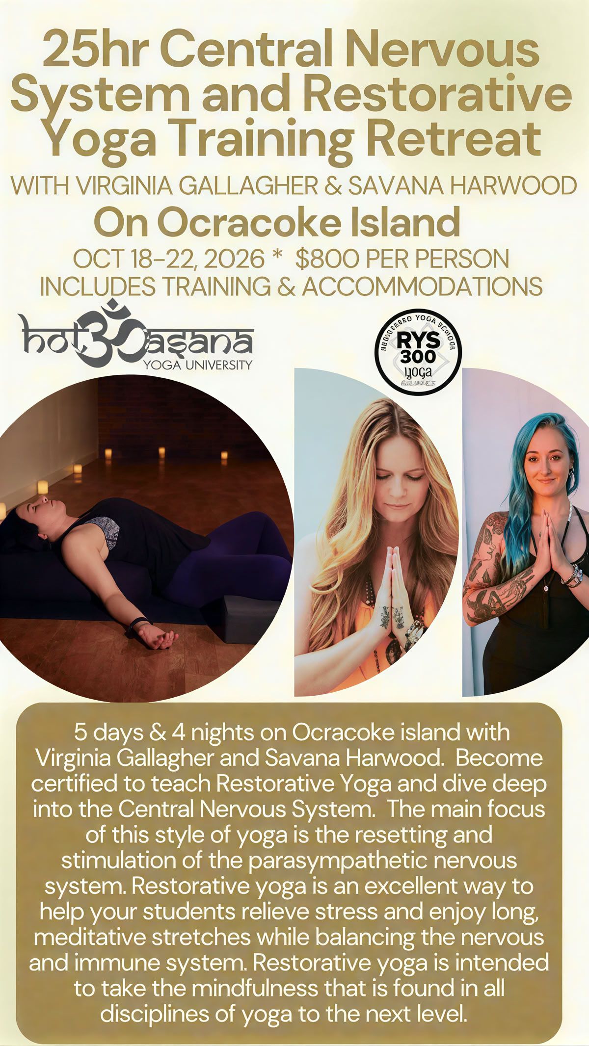 15 Heures | Formation de Professeur de Hot Yoga | Southern Pines