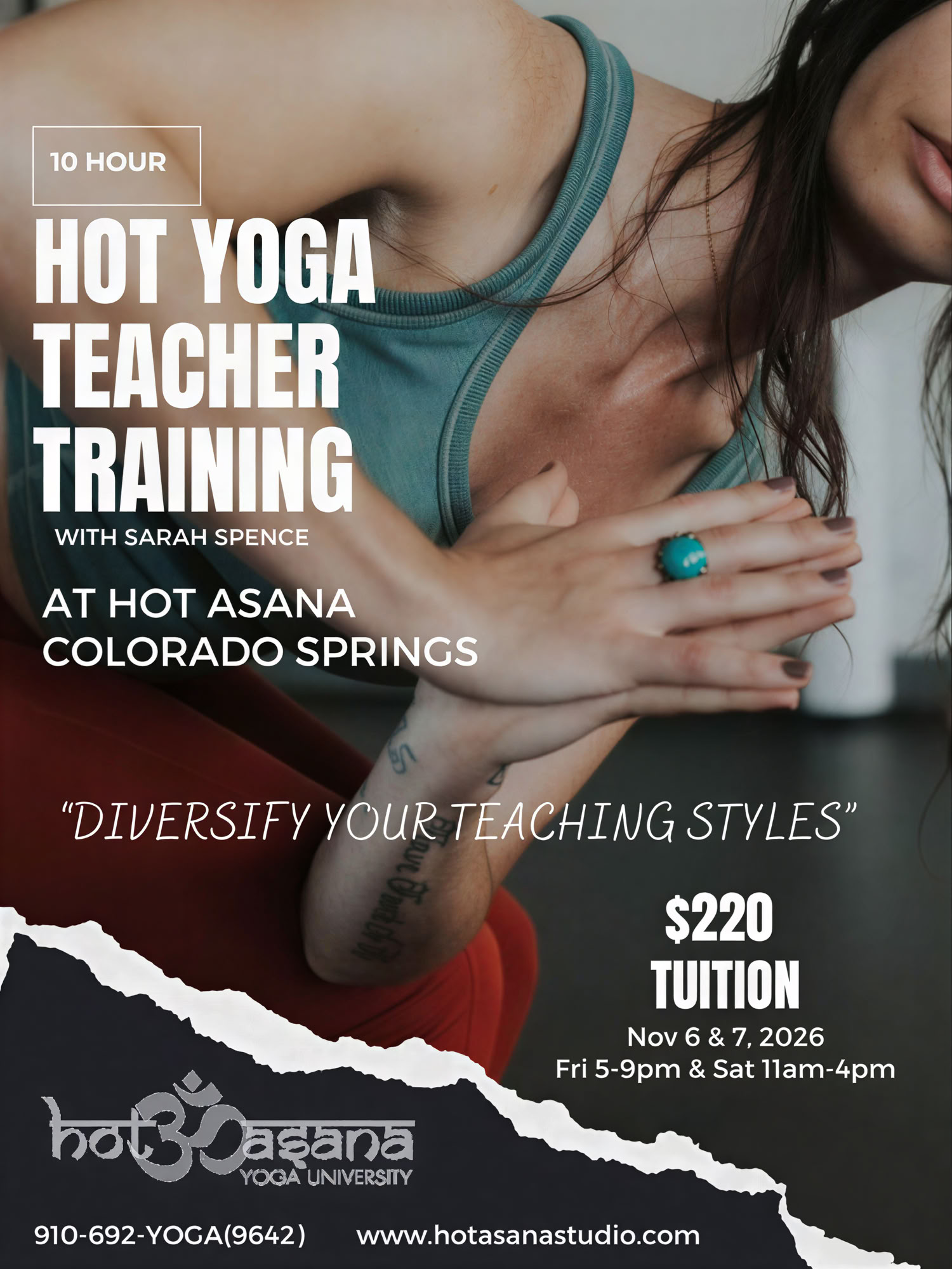 15 Heures | Formation de Professeur de Hot Yoga | Southern Pines