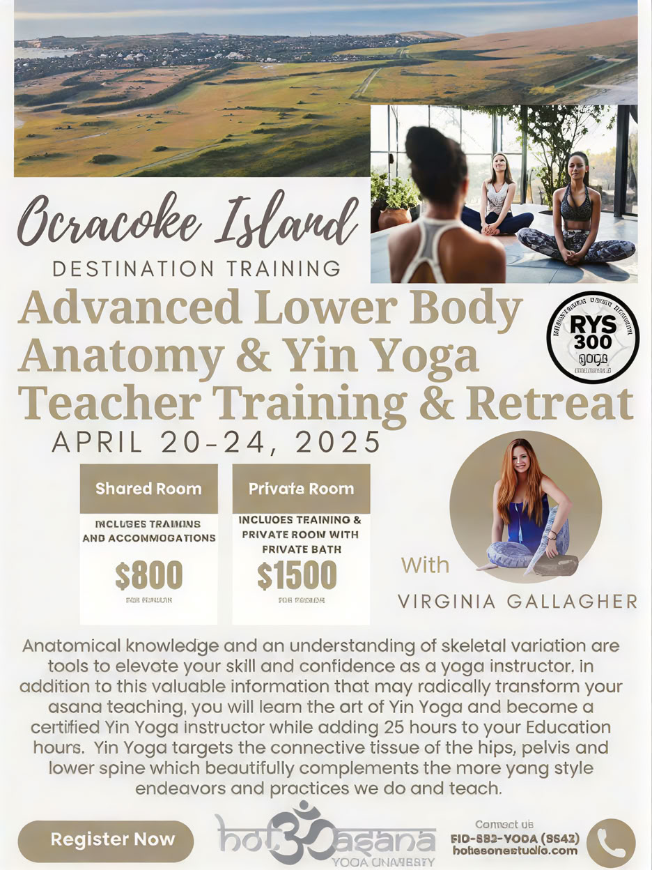25 Heures | Certification avancée en anatomie du bas du corps et Yin Yoga à COS