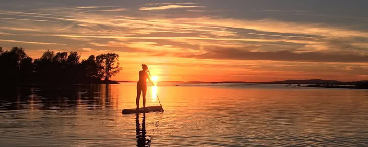 Tour en SUP au coucher du soleil