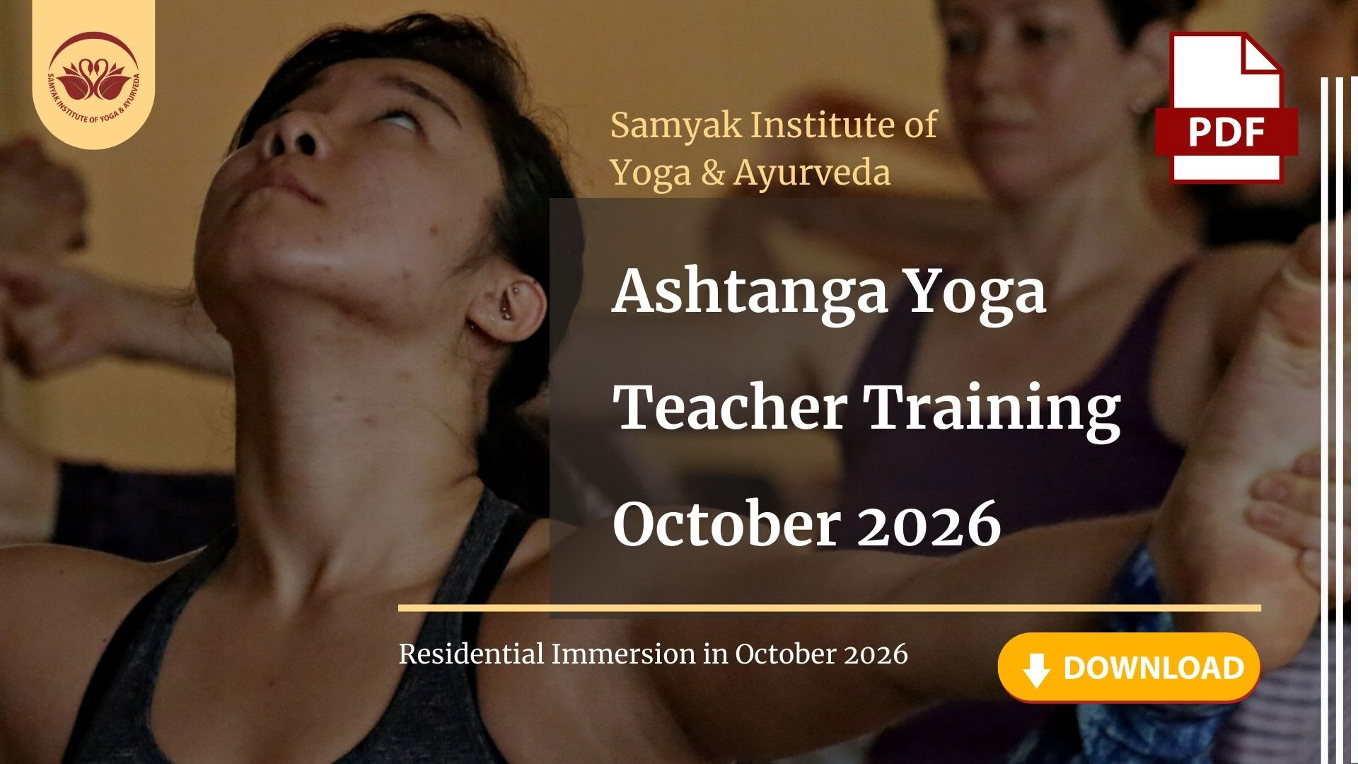 Formation de professeurs de yoga Ashtanga - octobre 2026