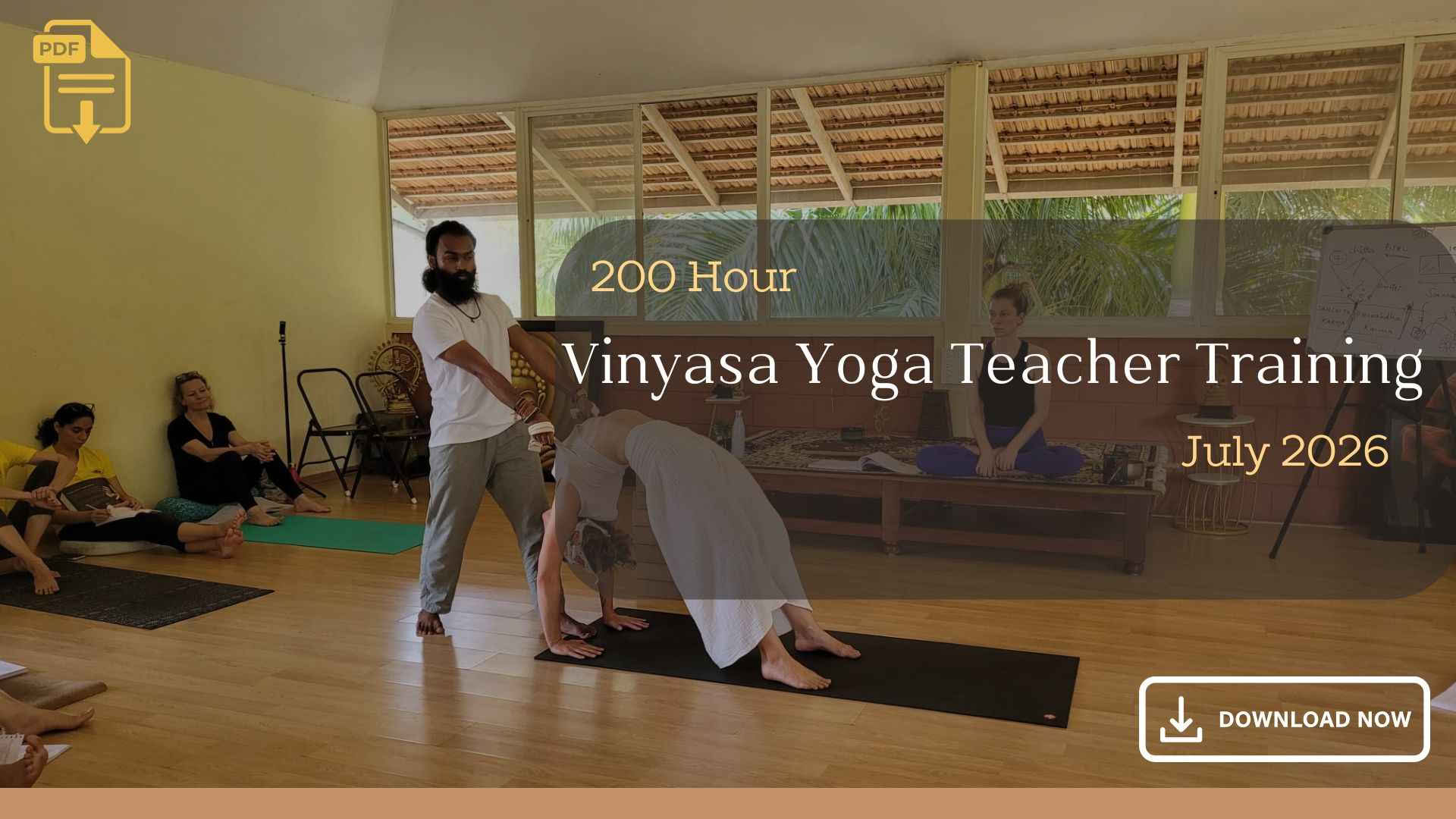Formation de professeurs de yoga Vinyasa - juillet 2026