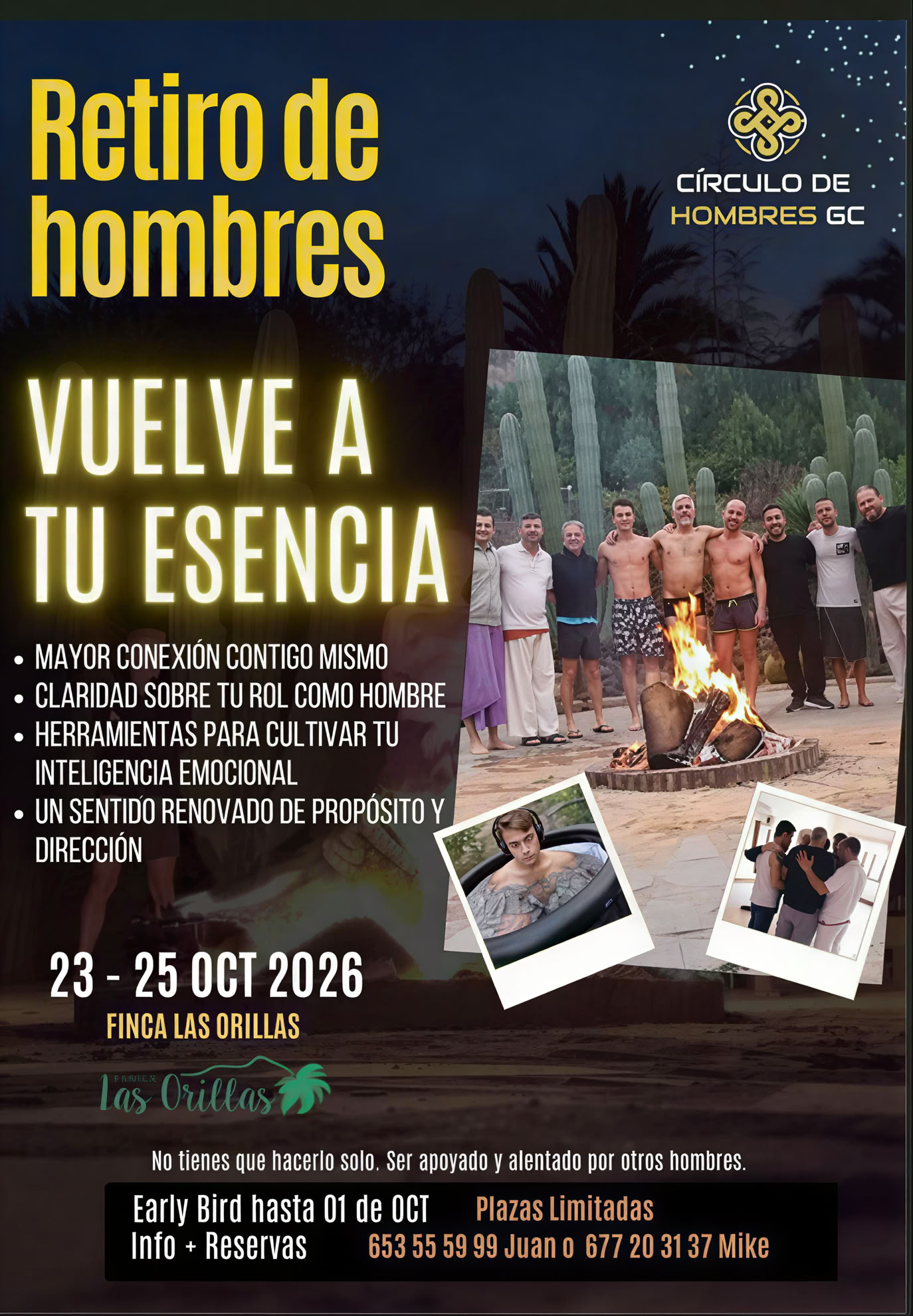 Retraite pour hommes – 23, 24 et 25 octobre