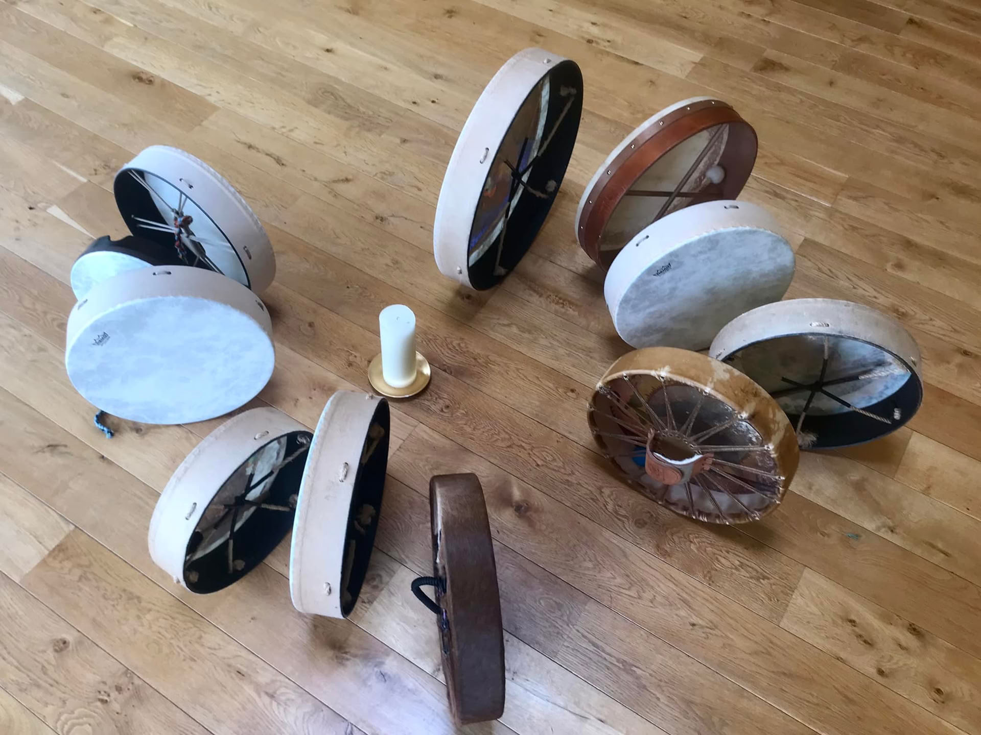 Cercle de tambours chamaniques