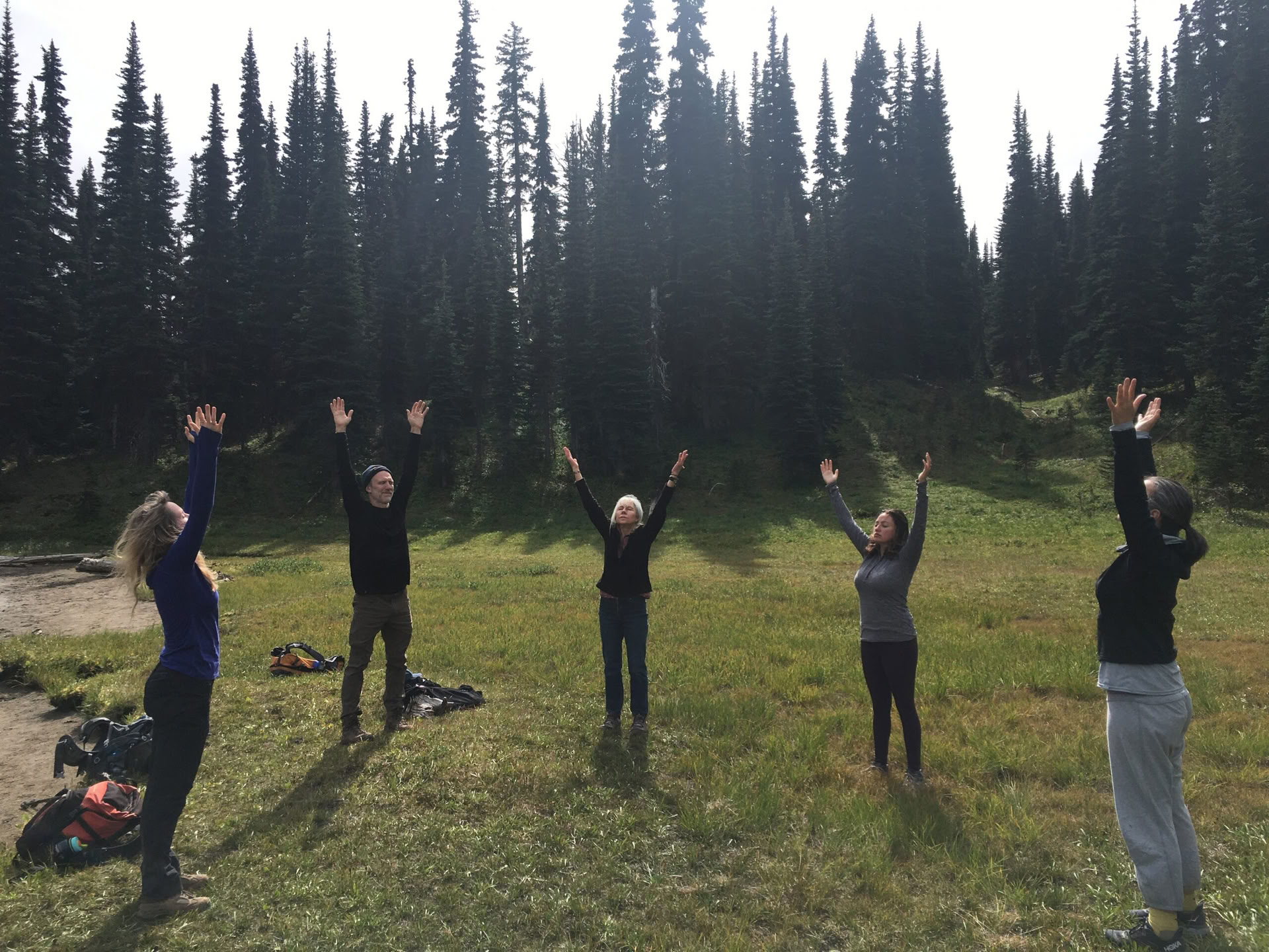 Randonnée de yoga et méditation au mont Rainier