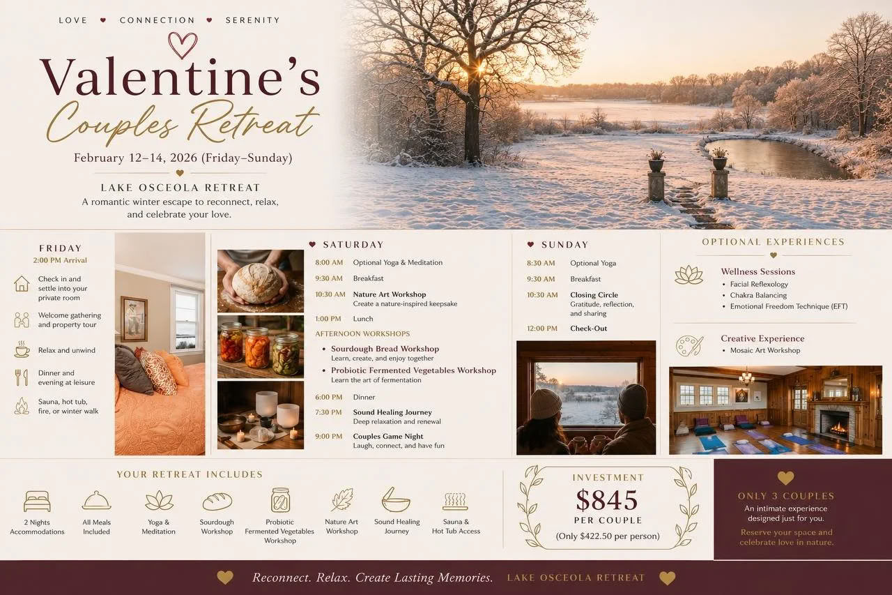 Retraite pour couples de la Saint-Valentin — Retraite du lac Osceola