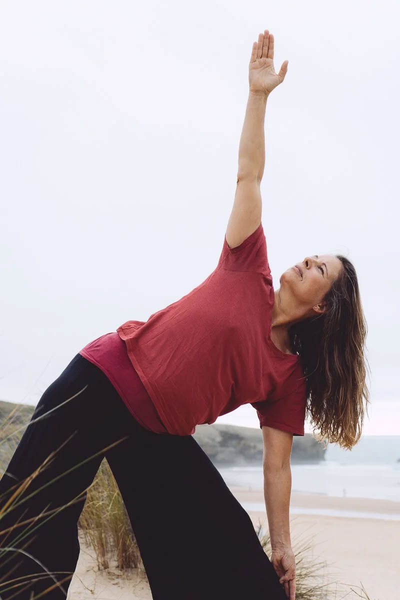 Yoga sur la plage