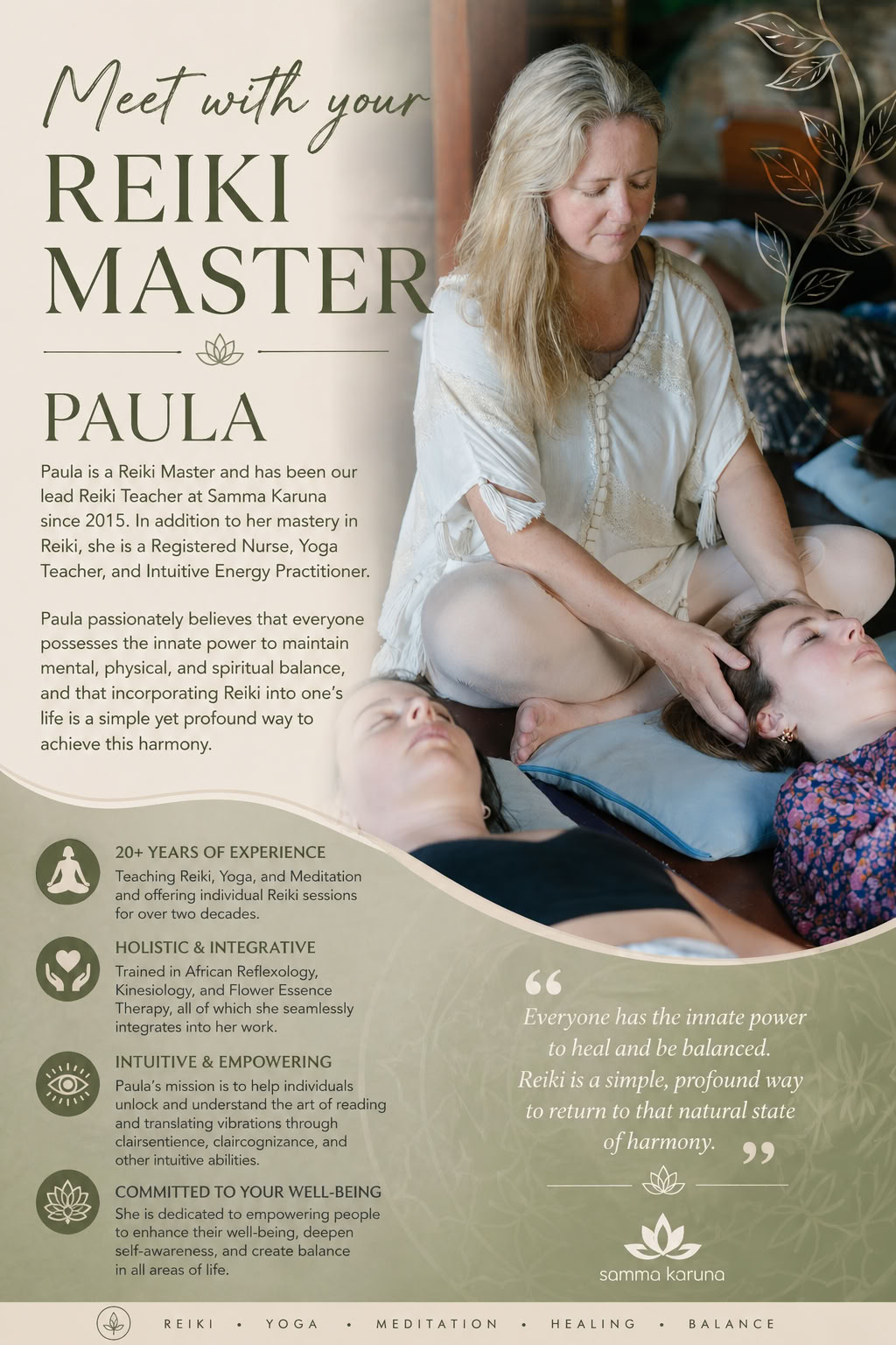 Formation de professeur en maîtrise du Reiki
