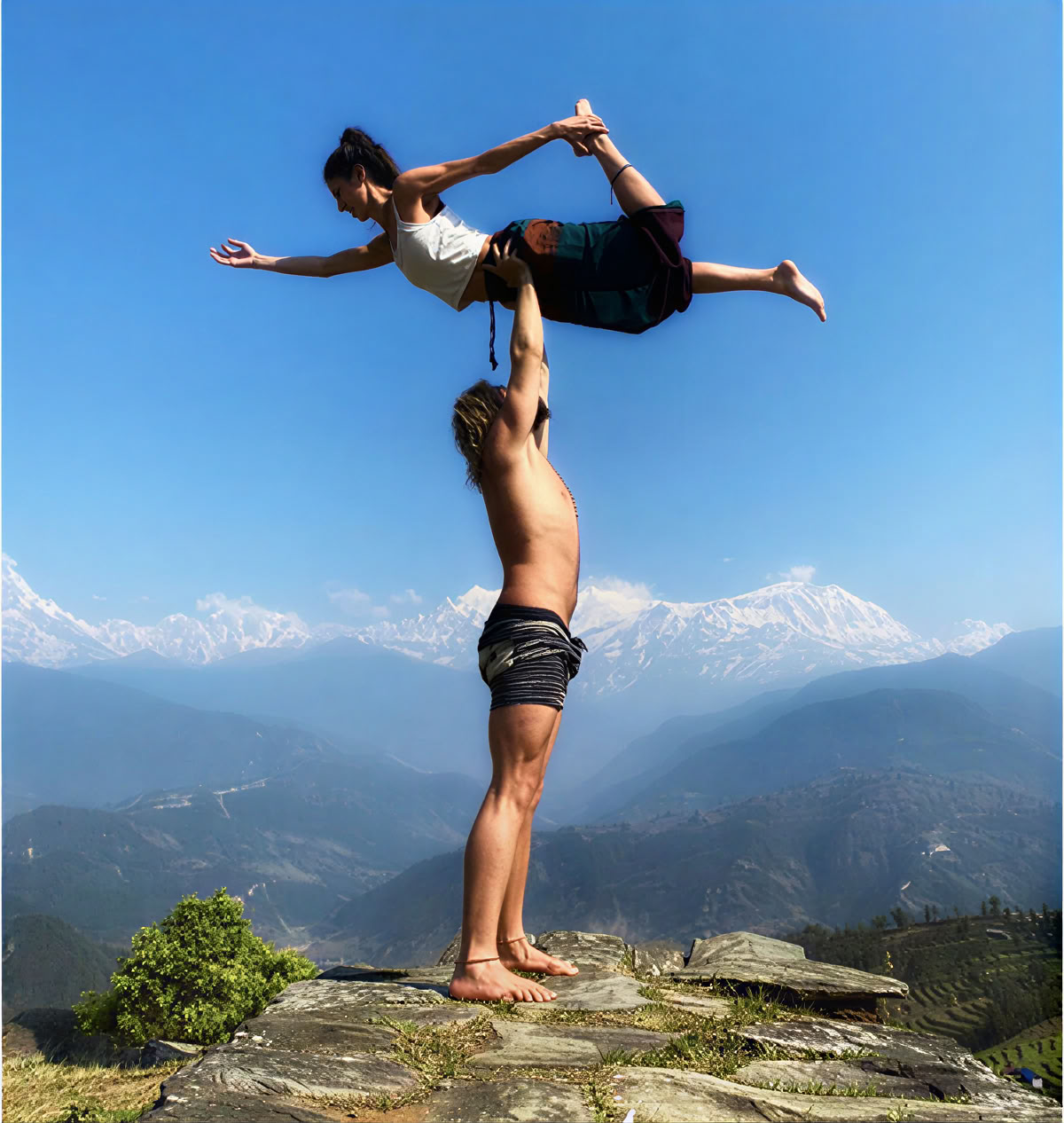 Cours de yoga aérien