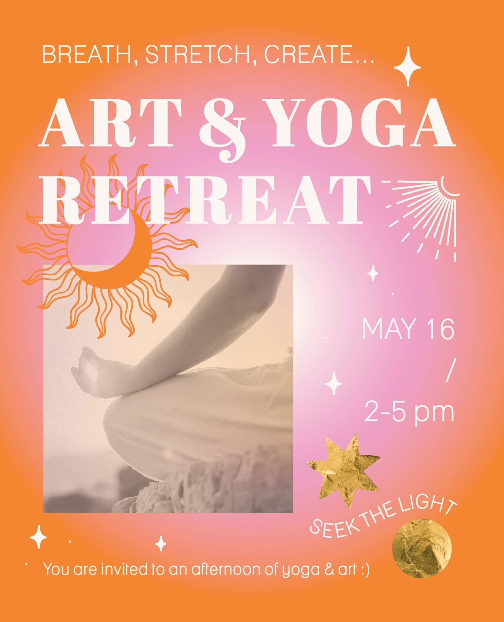 Lumineux : une mini-retraite d’art et de yoga