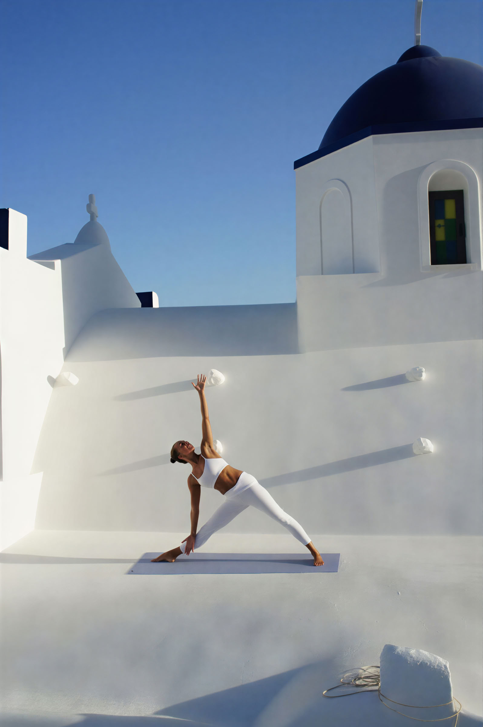 Vacances de yoga à Santorin