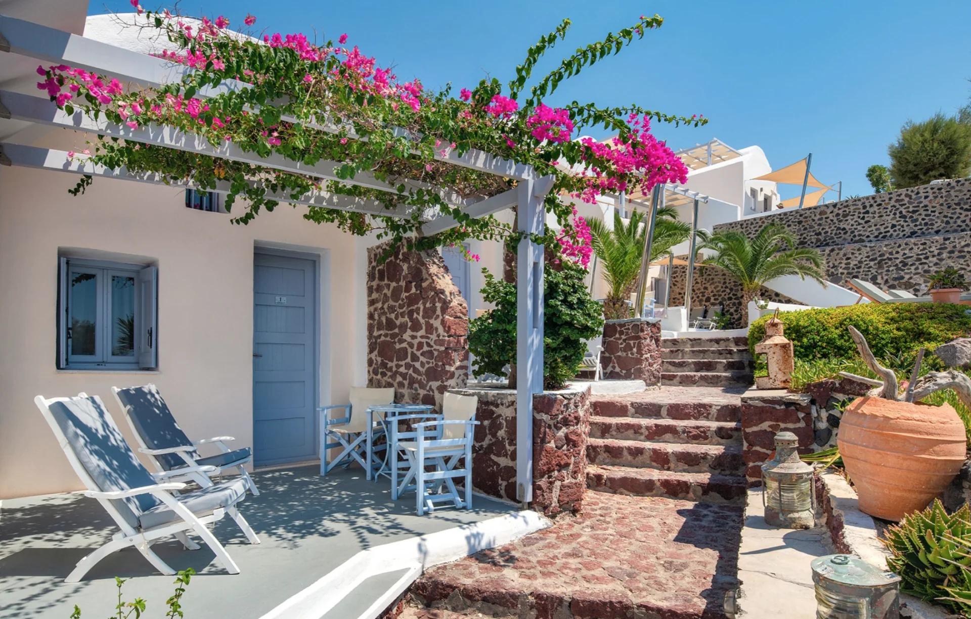 Vacances de yoga à Santorin