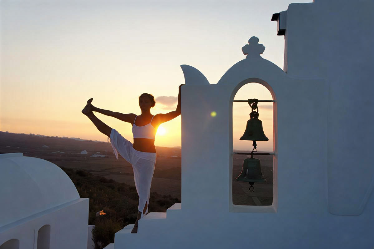 Vacances de yoga à Santorin