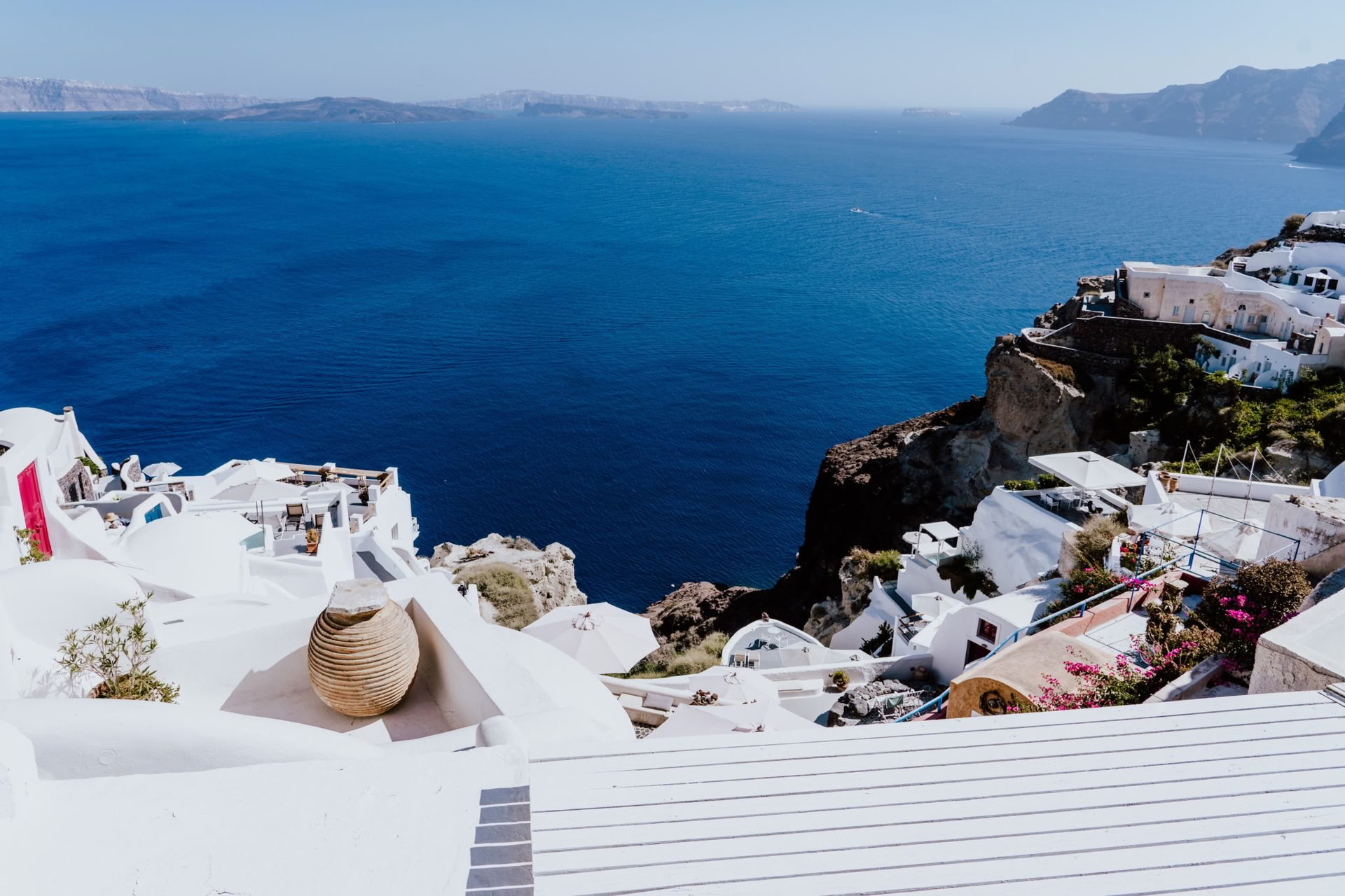 Vacances de yoga à Santorin
