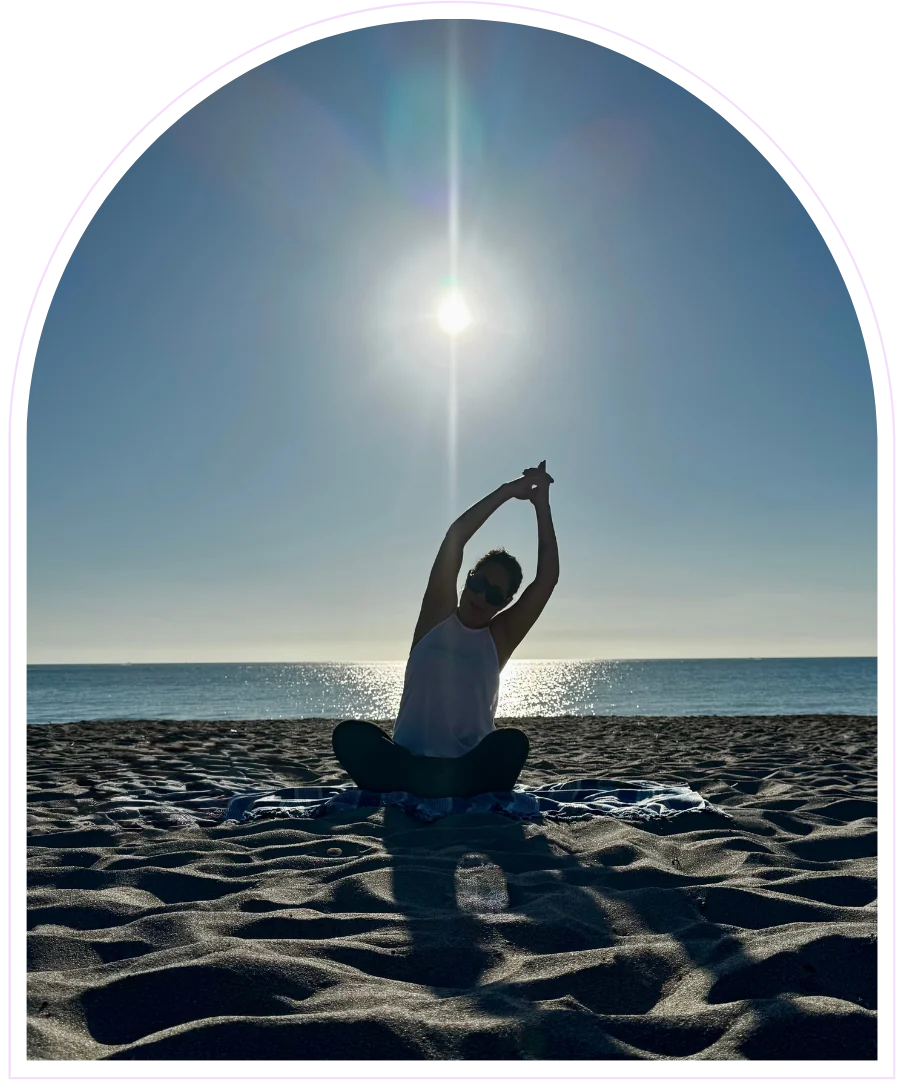 Yoga sur la plage