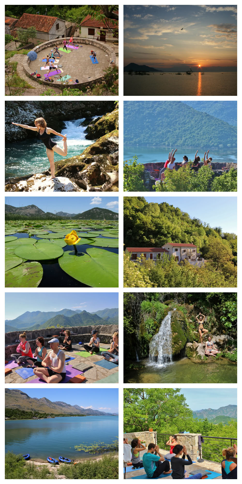 Séjour yoga de 7 jours au lac de Skadar, Monténégro