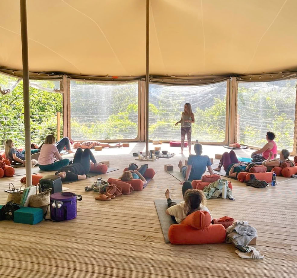 Retraite de yoga dans les arbres du Devon