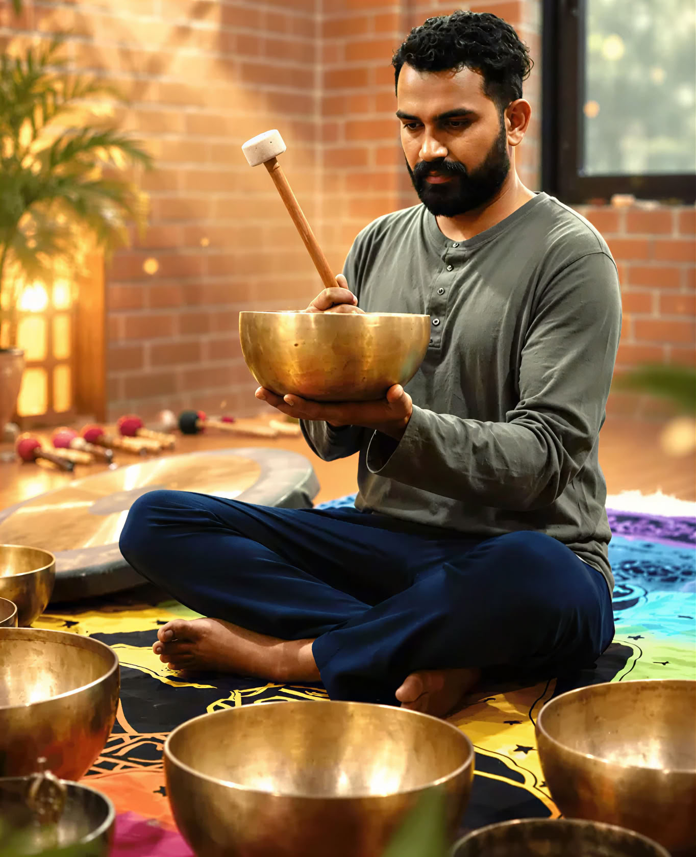 Cours de sonothérapie à Rishikesh