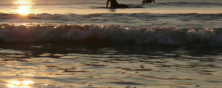 Moment de surf et de yoga