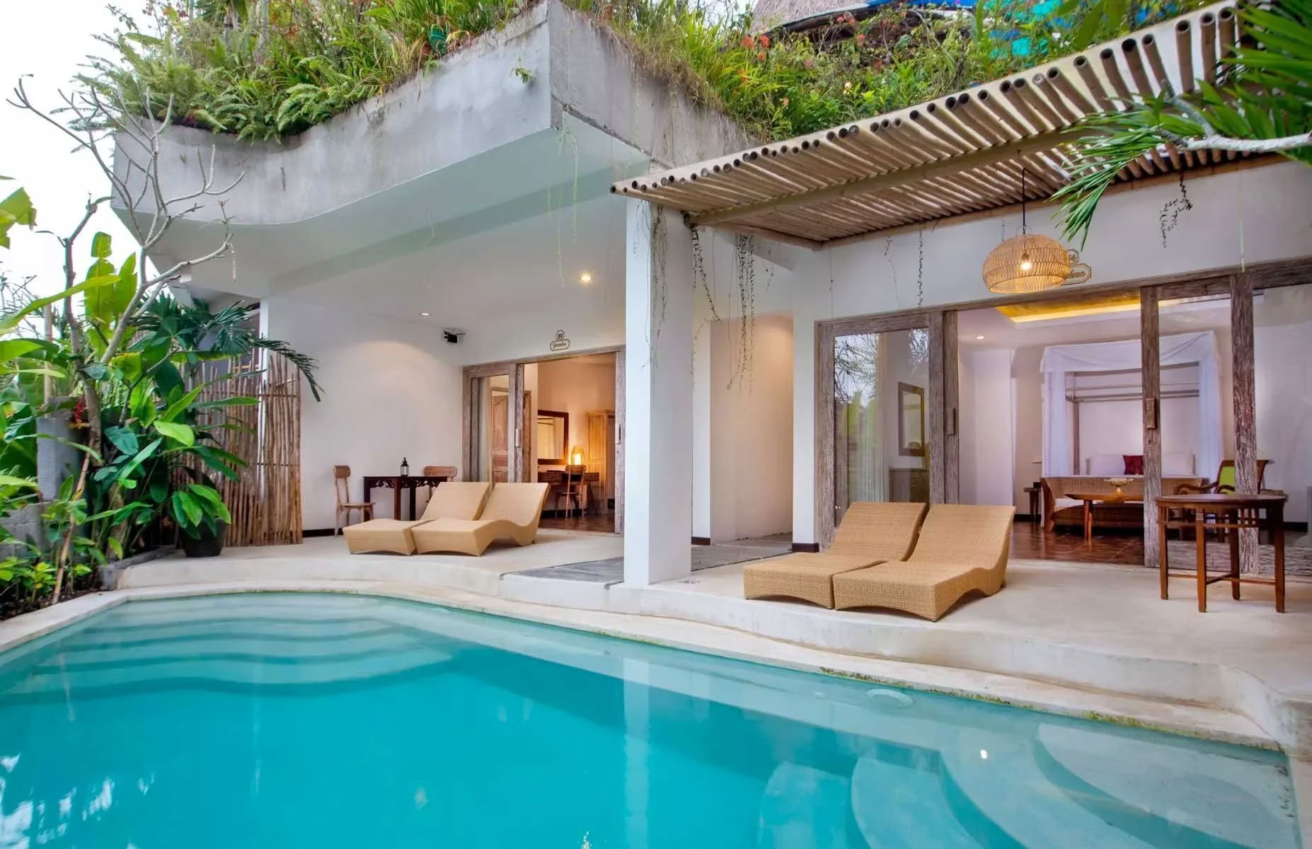 Villa avec piscine d’une chambre