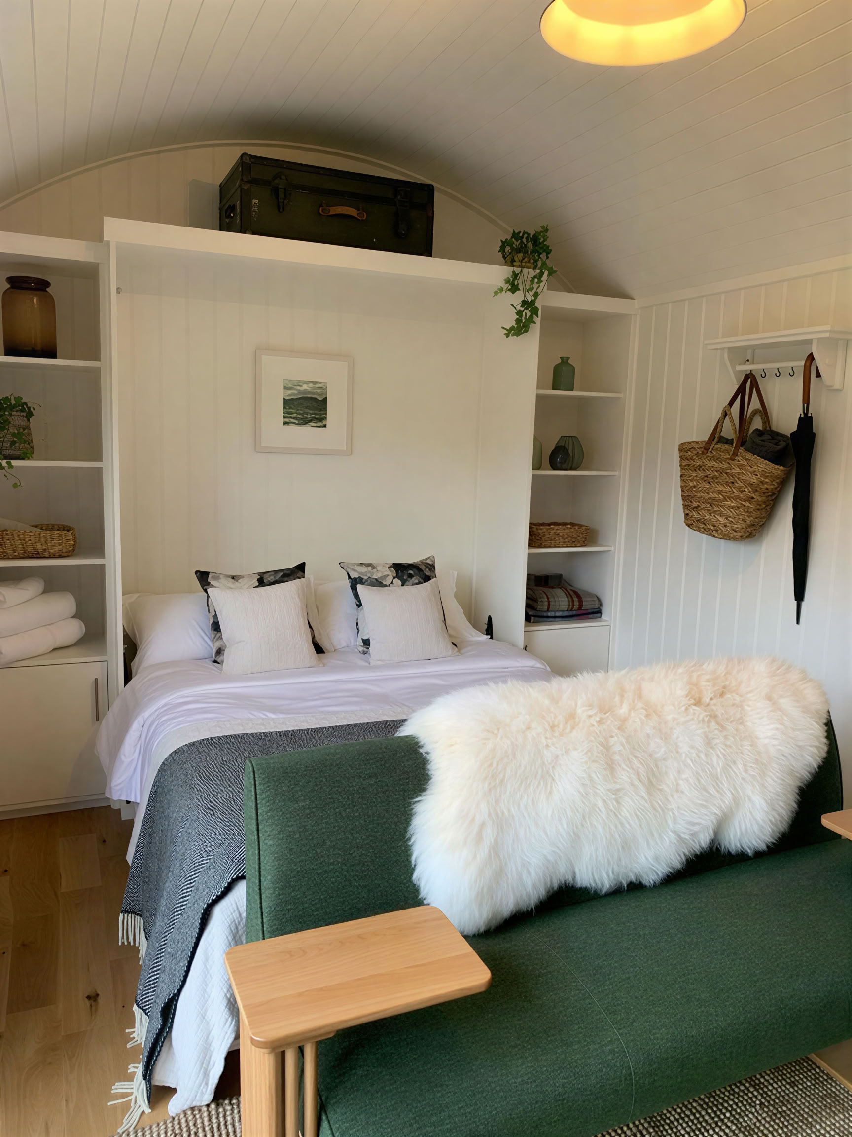 King Ensuite Shepherd's Hut : hébergement indépendant