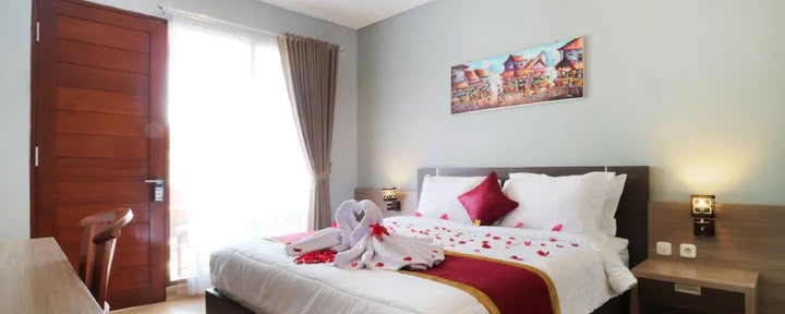 Chambre privée au Bali Shanti Guesthouse