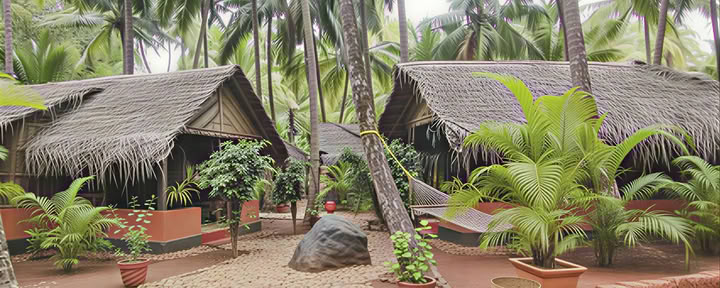 Eco-cottage traditionnel keralan
