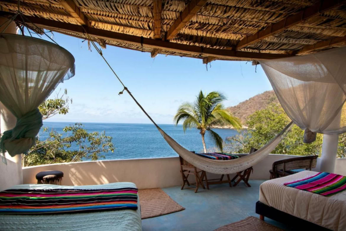 Suite double occupancy avec lits queen, en plein air, avec vue partielle ou complète sur la jungle