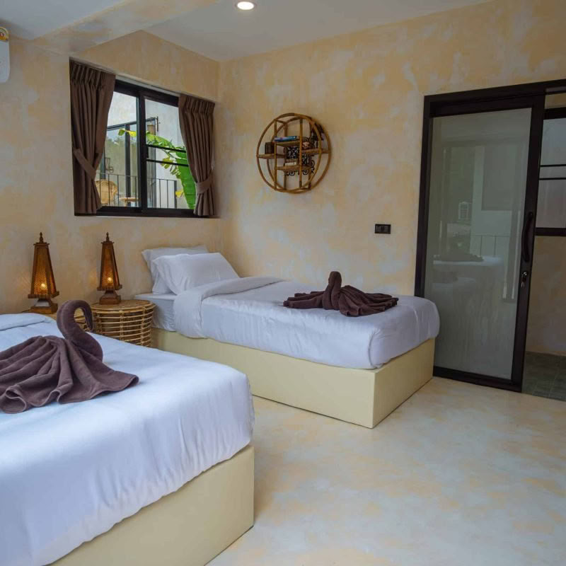 Chambre dortoir - 2 lits