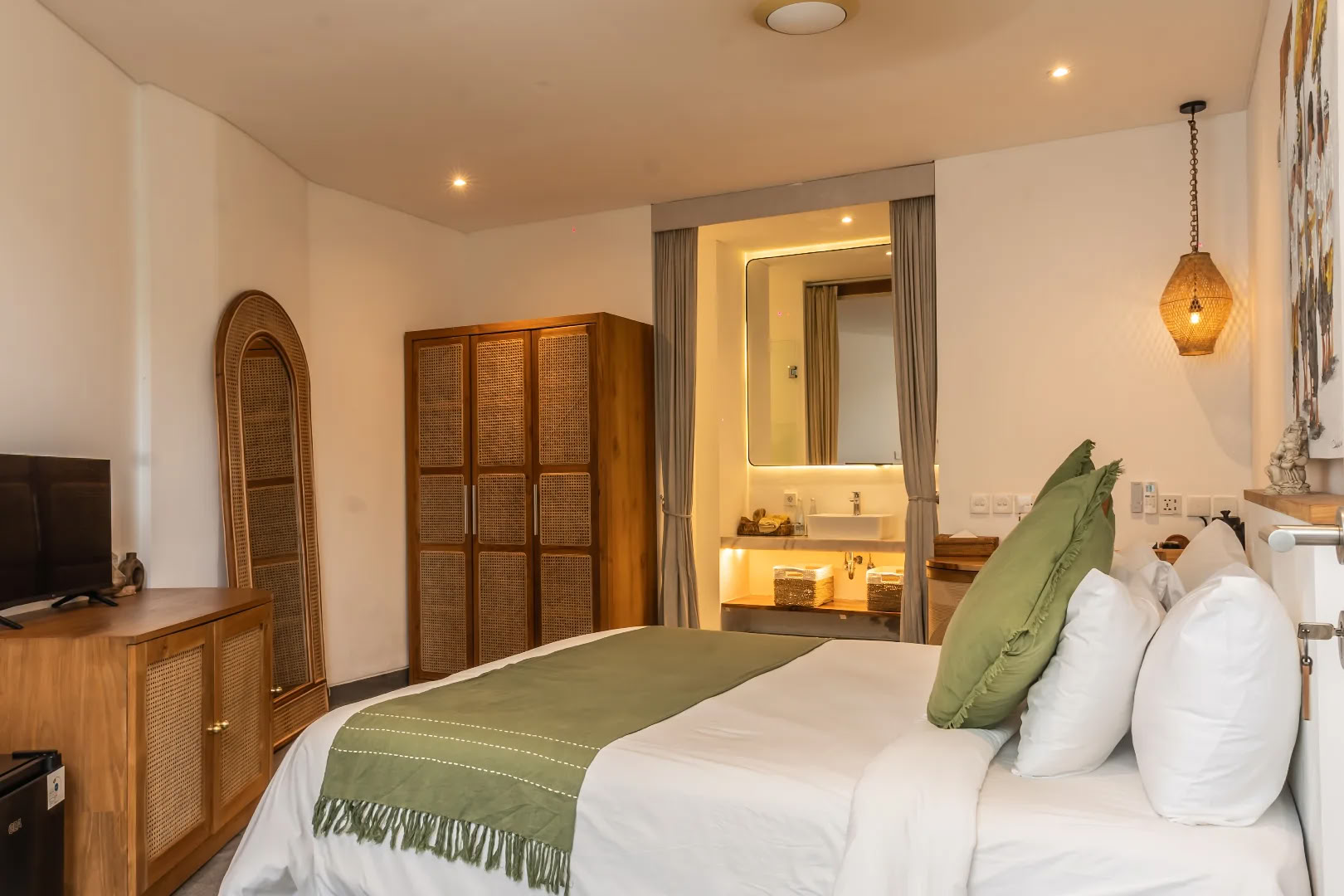 Suite avec vue sur le jardin en angle
